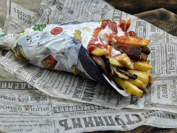 Ахиллес - Гирос Black со свининой