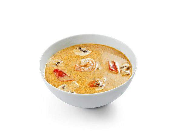 Воккер - Суп Том Ям с креветками и рисом