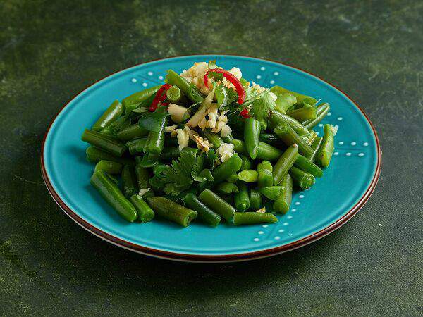 Кафе Али - Салат из стручковой фасоли с чесноком