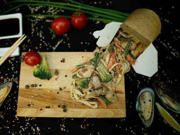 Катана - Сливочный удон с курицей