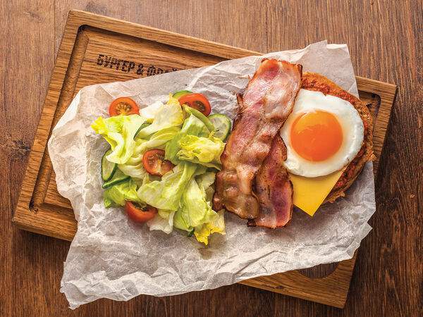 Стейк & Бургер Бургерная от Мираторг - Завтрак Французский с томатным соусом