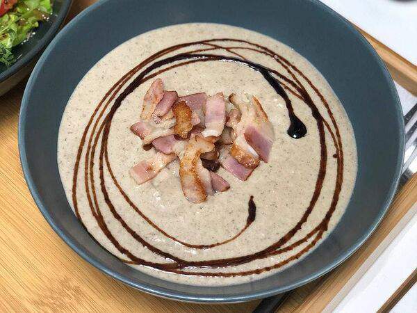 Марли - Грибной крем-суп с беконом