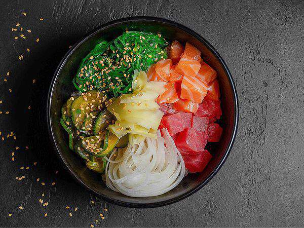 Быстрый японец - Поке с лососем и тунцом