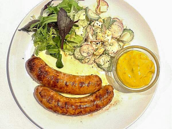 Причал - Колбаски из курицы с горчичным соусом