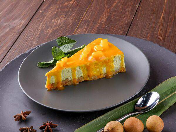 Baodzilla - Чизкейк с изумрудным чаем и манго