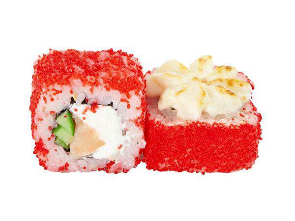 Сытый ниндзя - Запеченный ролл с копченым лососем