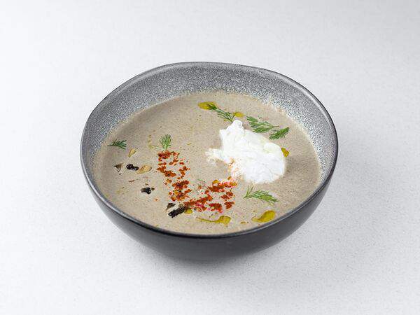 Eat fresh - Крем-суп грибной с яйцом пашот