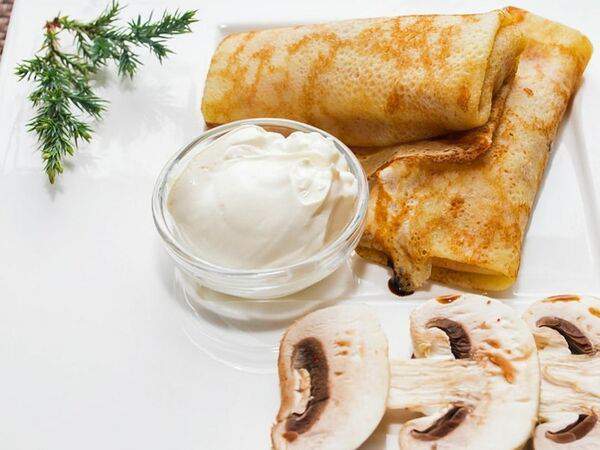 Сэндвичная - Блинчики с грибами