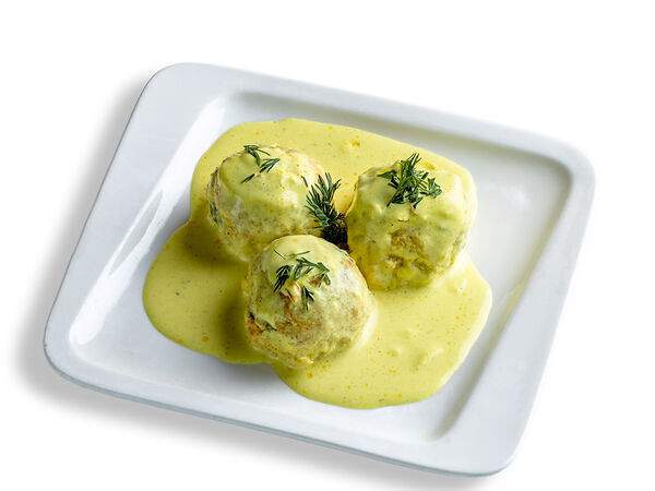 Ред-Буфет - Фрикадельки из лосося "Царские" (в сливочном соусе)