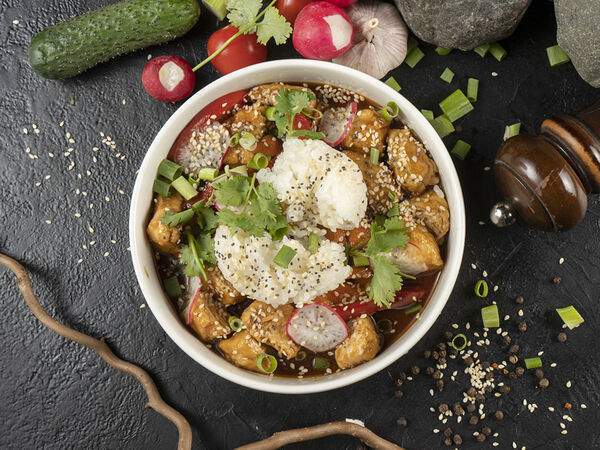 Golden Coffee - Курица терияки с рисом