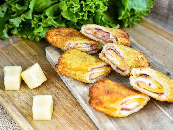 Лопатерия - Жареные рулетики с ветчиной и сыром