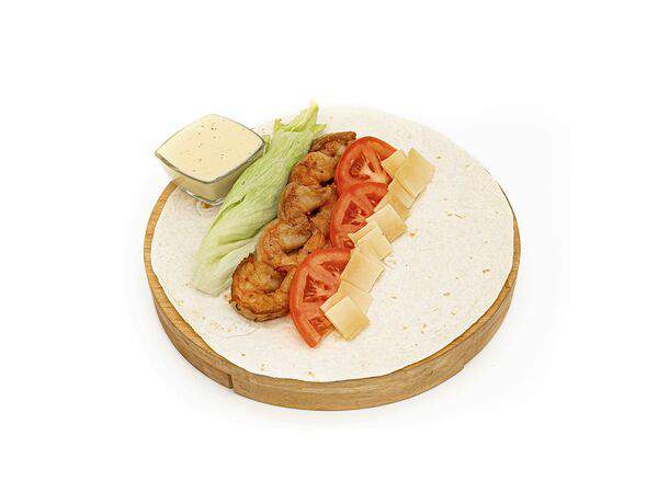 Roll Поинт - Шаверма с тигровыми креветками конфи