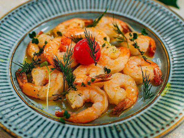 Счастье - Жареные тигровые креветки