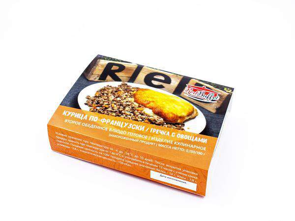 Ред-Буфет - Заморозка Гречка с морковью с курицей по-французски