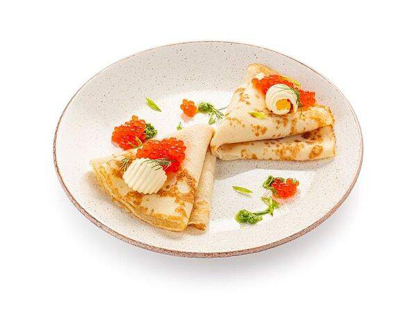 Шоколадница - Блинчики с красной икрой