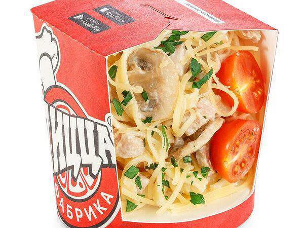 ПиццаФабрика - Паста с ветчиной и грибами