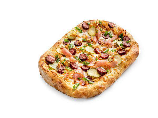 Фиеста Пицца - Кранч с колбасками и беконом