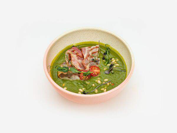 1095 FOOD - Крем-суп с брокколи и панчеттой