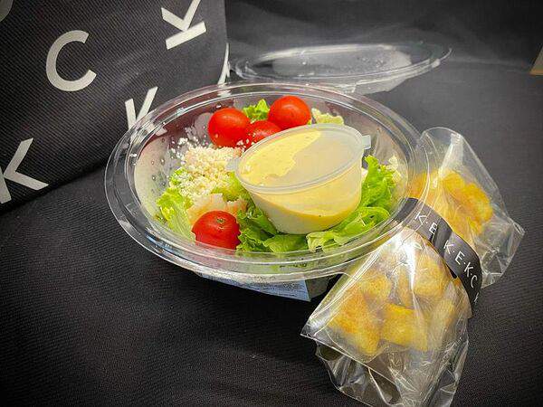 Кекс - Цезарь с креветками