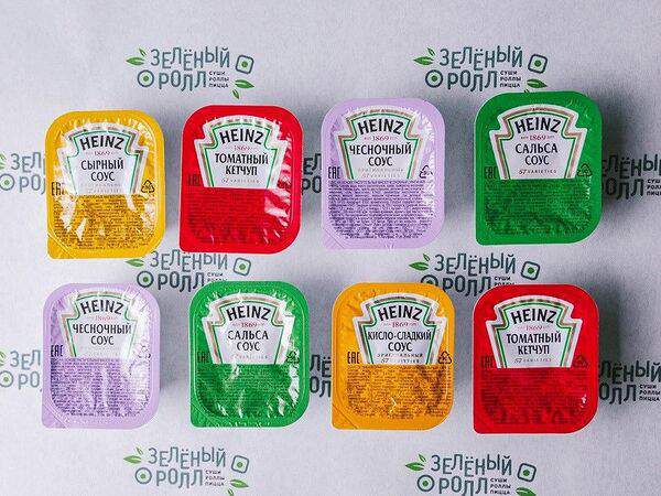 Зелёный ролл - Heinz Кисло-сладкий соус