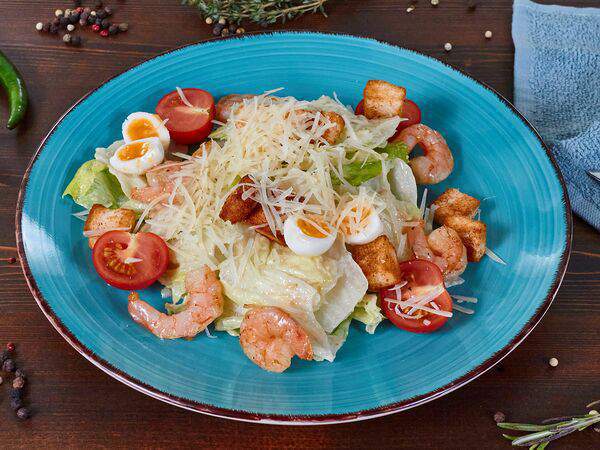 Hardy's pizza - Салат Цезарь с креветками