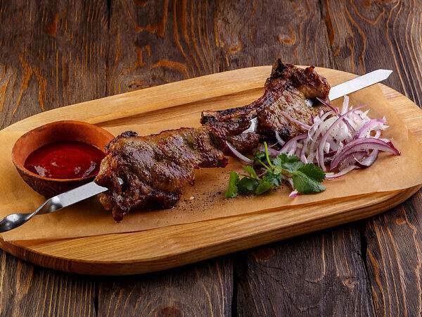 У Ханумы - Шашлык Чалагаджи из свинины