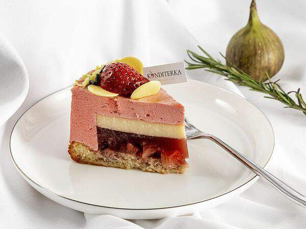 Гастромаркет The Eda - Торт (кусочек) Ананас-клубника