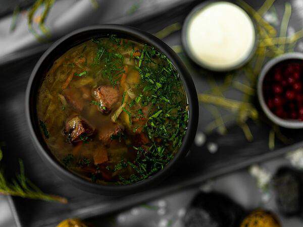 Ресторан Строгов - Уха с муксуном, палтусом и стерлядью