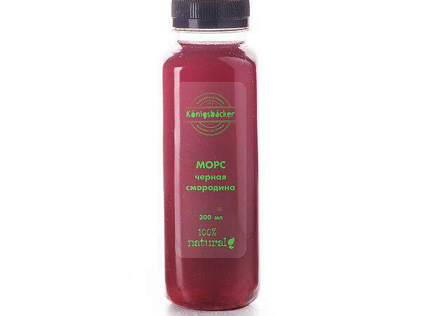 Кафе Королевский пекарь - Бутылочка морса черная смородина