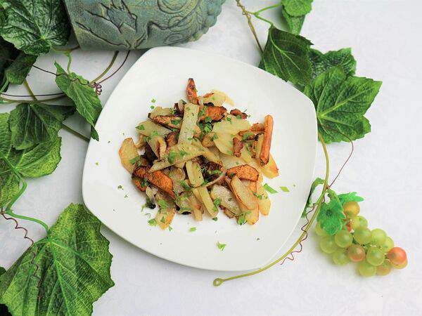 Вечная пятница - Картофель с луком и шкварками