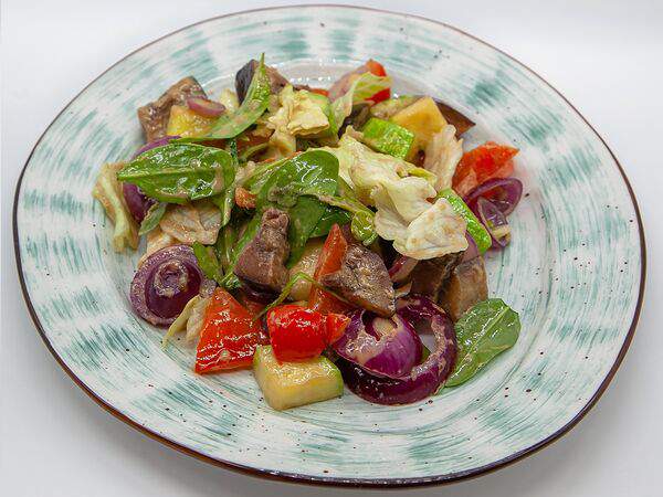 Тепло - Салат с печёными овощами