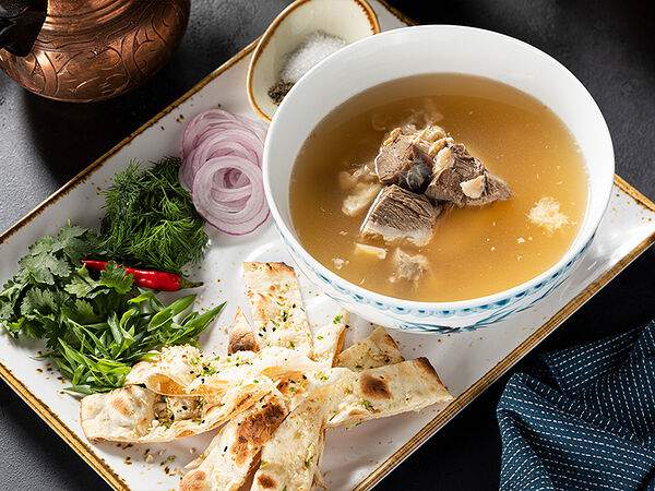 Чайхона №1 Тимура Ланского - Хаш с зеленью и тонкой лепешкой