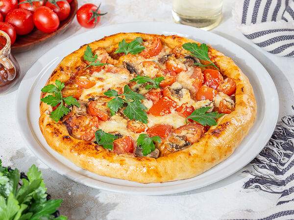 ХашЛаваш - Хачапури с томатами и грибами