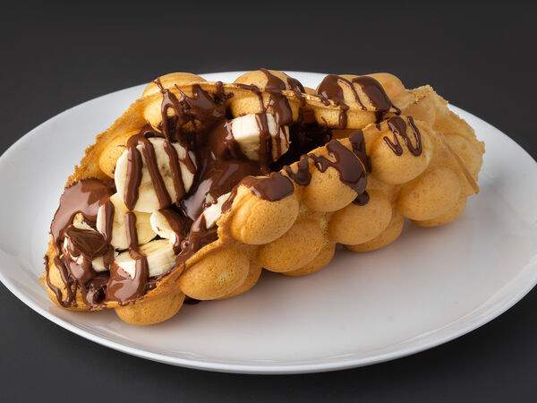 Вафли и шоколад - Вафля с нутеллой и бананом