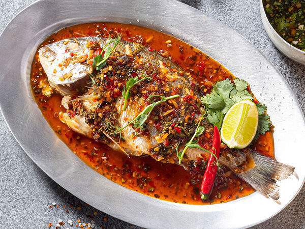 Чайхона №1 Тимура Ланского - Стим фиш на пару в тайском соусе