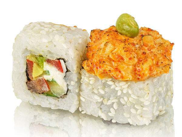 NoNamePizza - Роллы Спайси с копченой курицей и бобами эдамамэ