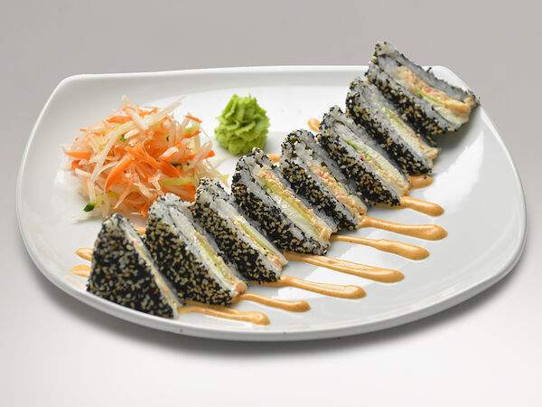 Зебры - Сэндвич-ролл со снежным крабом и авокадо