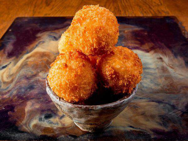 Рамен с уткой - Рисовые шарики с сыром