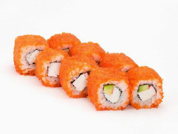 Кухнякафе - Ролл Калифорния со снежным крабом