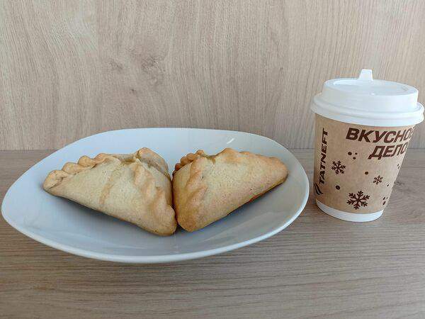 Татнефть кафе - Комбо 2 эчпочмака и Американо Nestle