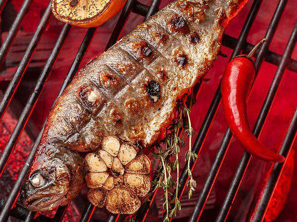 Oblaka - Форель приготовленная на углях