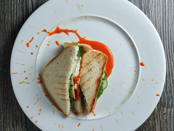 Кисельkitchen - Сэндвич с курицей и печеным перцем