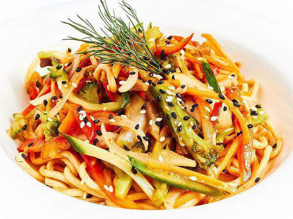 Унга - Wok с овощами