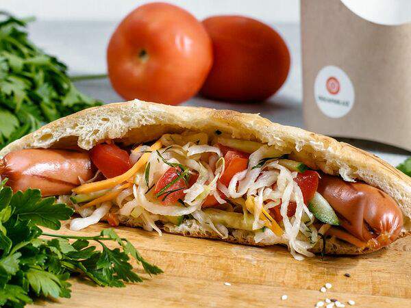 ПекарняУз - Хот-дог с сосиской из говядины