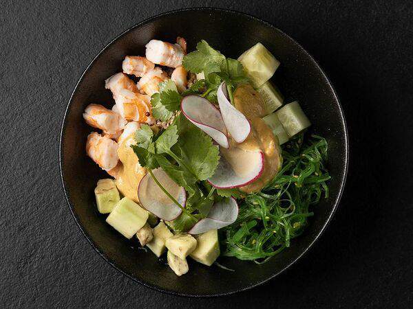 Pizza Shop - Поке с креветками и рисом