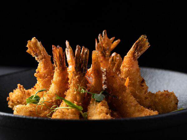 Первый - Креветки в темпуре