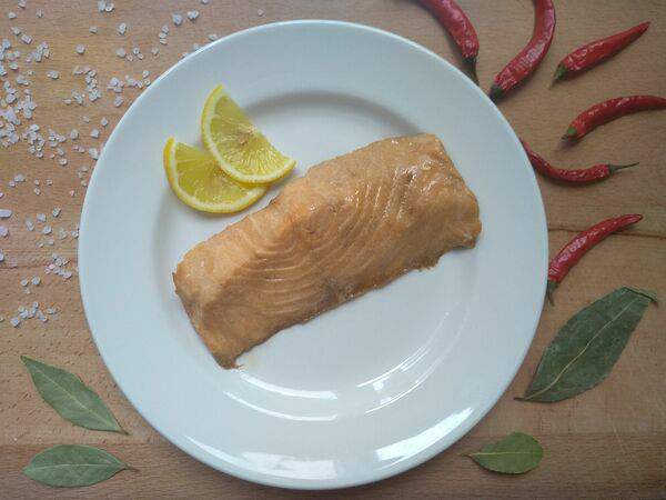 Столовая на Екатерининской - Сёмга припущенная