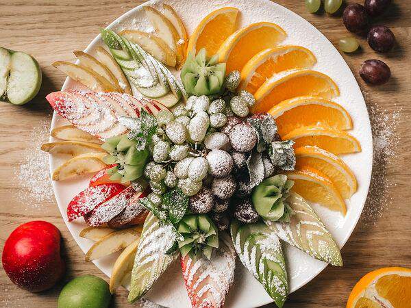 Русская кухня - Фруктовая тарелка