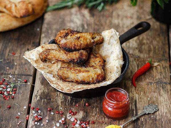 Домашний Вкус - Шашлык из куриных крылышек
