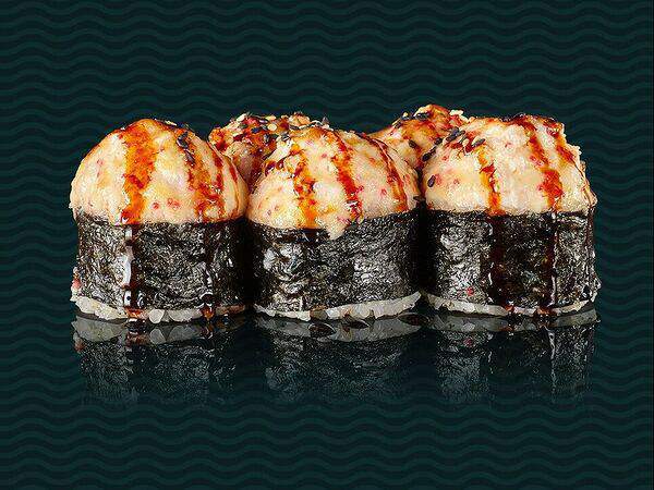 Воккер - Ролл запеченный с лососем